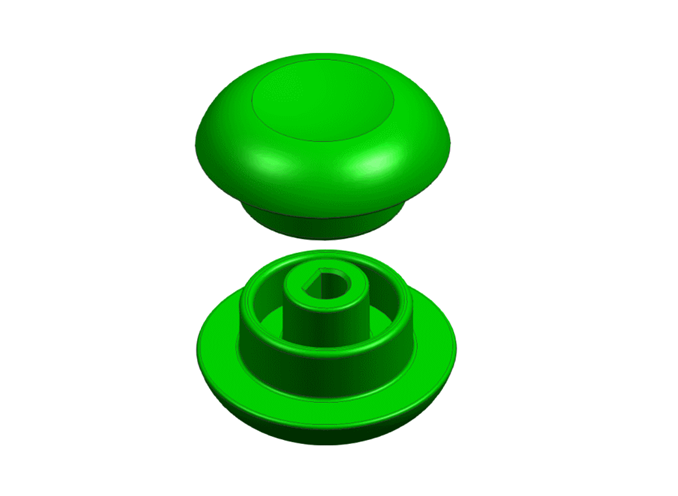 Z1222-冰箱调温按钮注塑模具设计[含UG三维图]