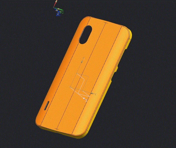 JJ1920-魅族手机后盖外壳的注射模具设计-侧抽芯[含UG三维图]