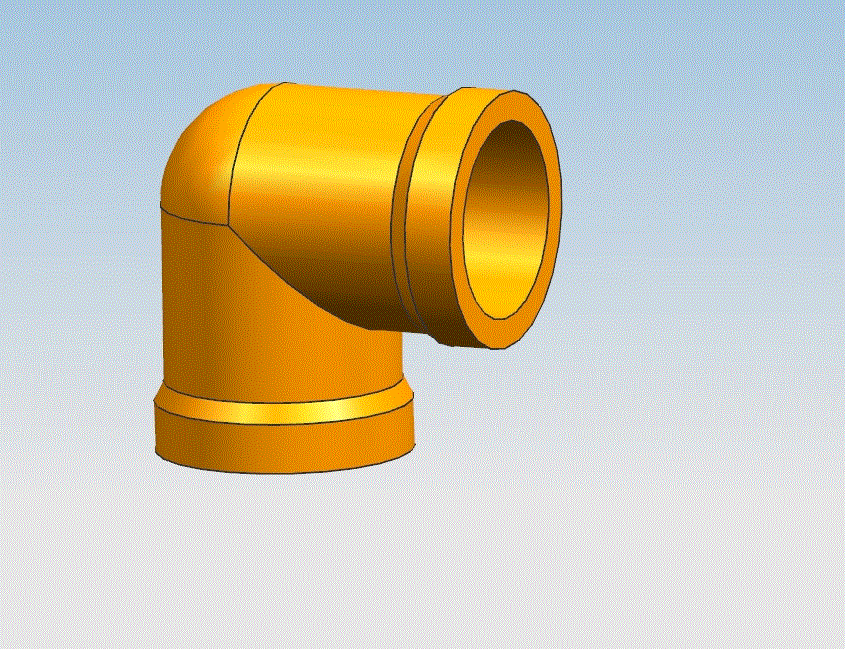 JJ1991-90度D20直角弯头的注塑模具设计-滑块抽芯[含三维图]