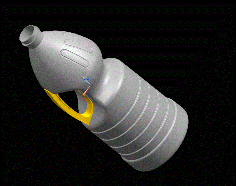 JJ1040-2.5L带手柄食用油瓶吹塑模具设计[含UG三维图]