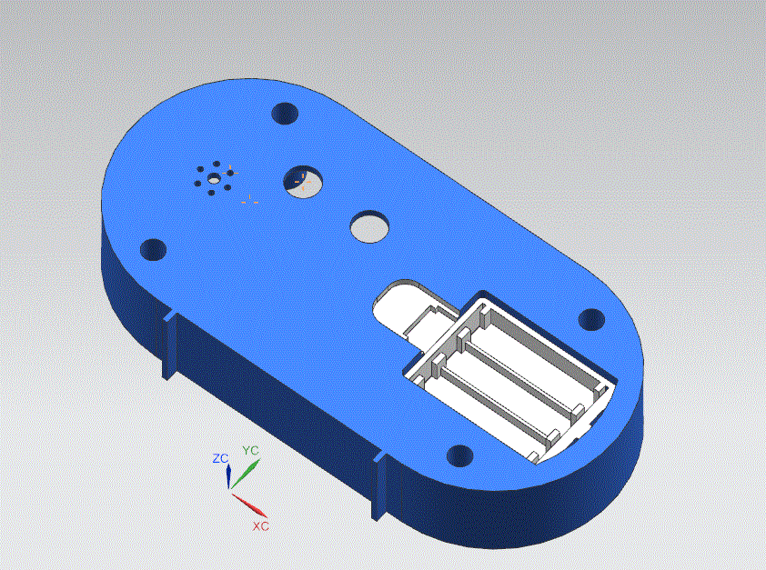 JJ1053-电子钟后盖注塑模具设计-闹钟后盖模具设计[含UG三维图]