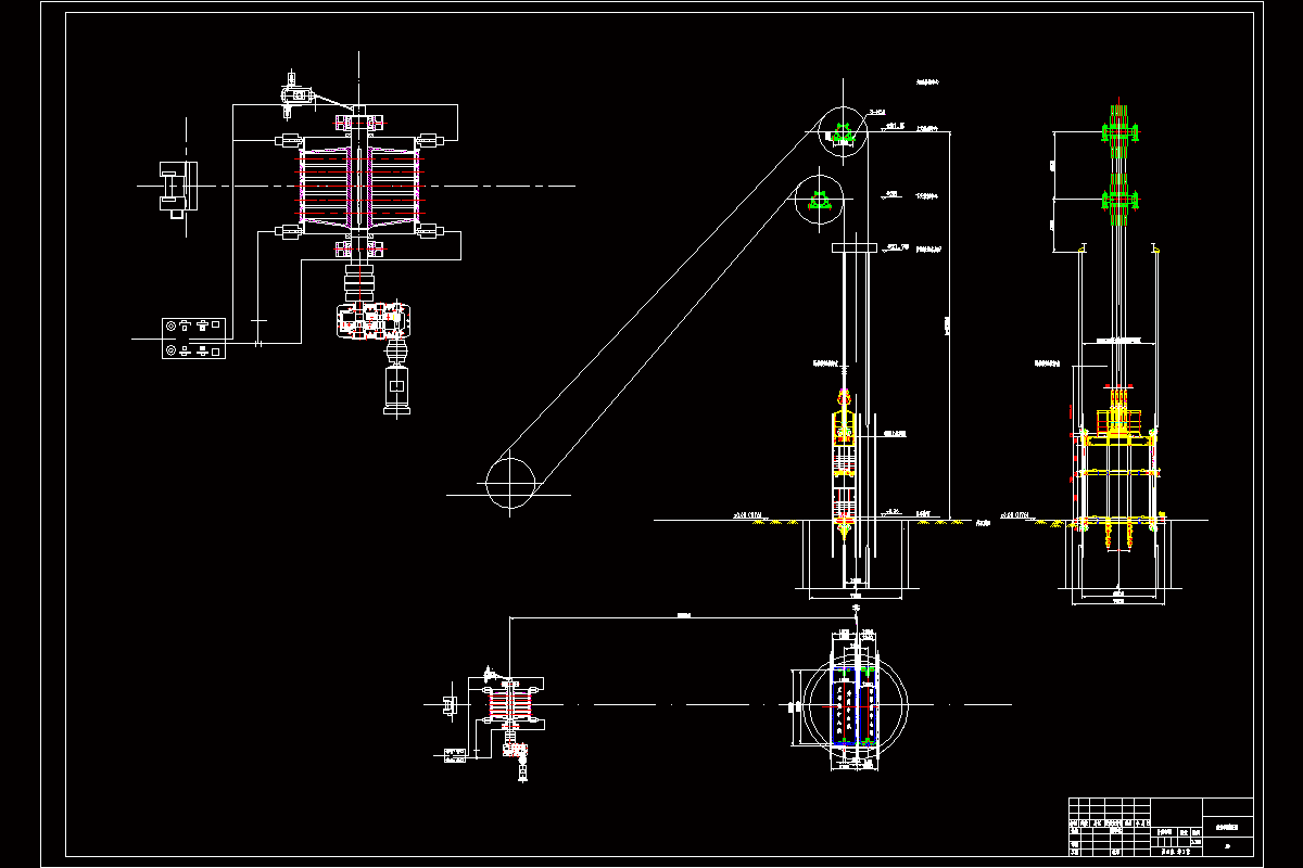 JJ2229-年产150WT矿用多绳摩擦副井提升机设计