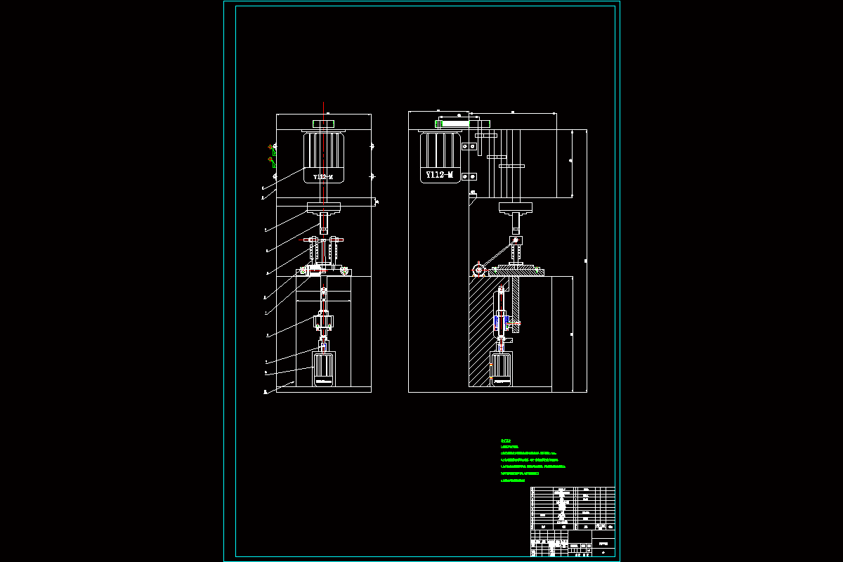 JJ2239-XM100光学铣磨机主轴轴承座立式磁性研磨机设计-主轴箱