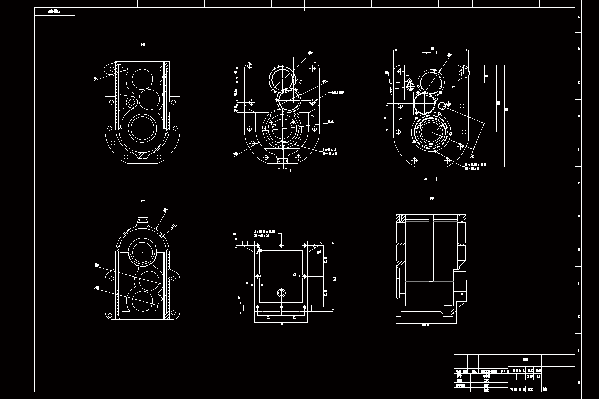 JJ2240-CPQ-1型叉车驱动桥壳体双面钻孔组合机床主轴箱设计（6孔）