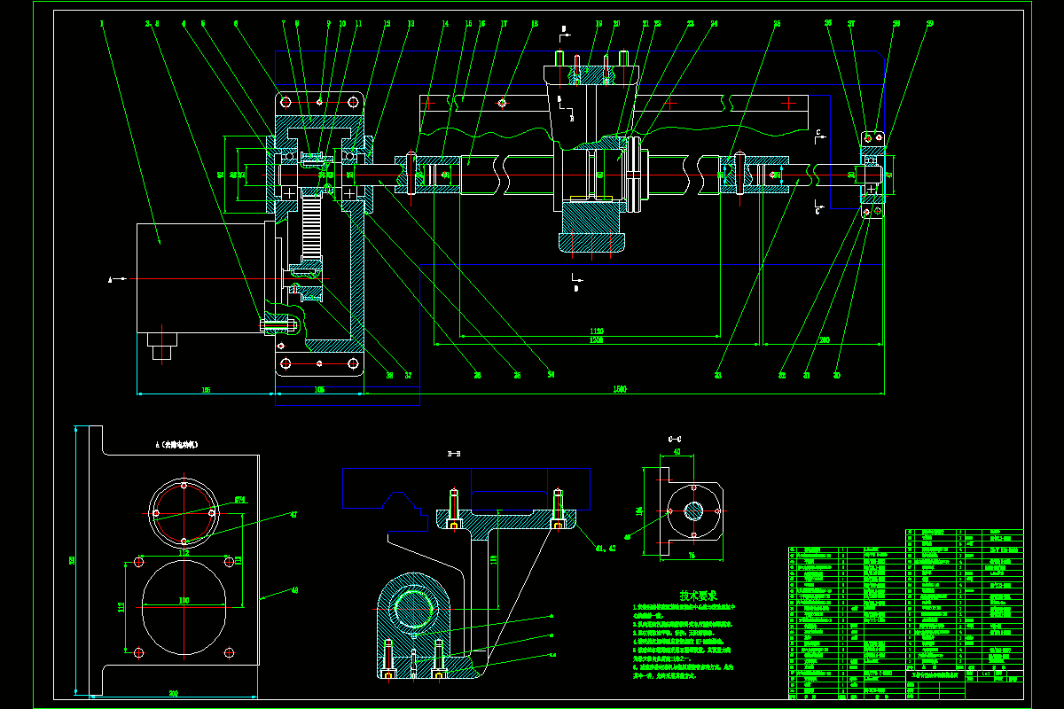 JJ2305-基于车床主轴专用机床的工作台进给机构设计