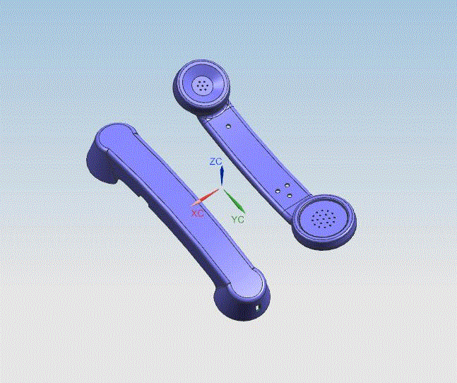 JJ1059-电话听筒注塑模具设计-上下盖配合件[含UG三维图]