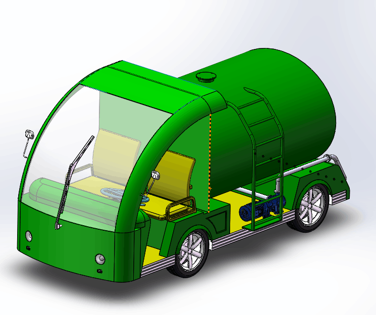 JJ2311-一种校园洒水小车概念设计[含SW三维图]