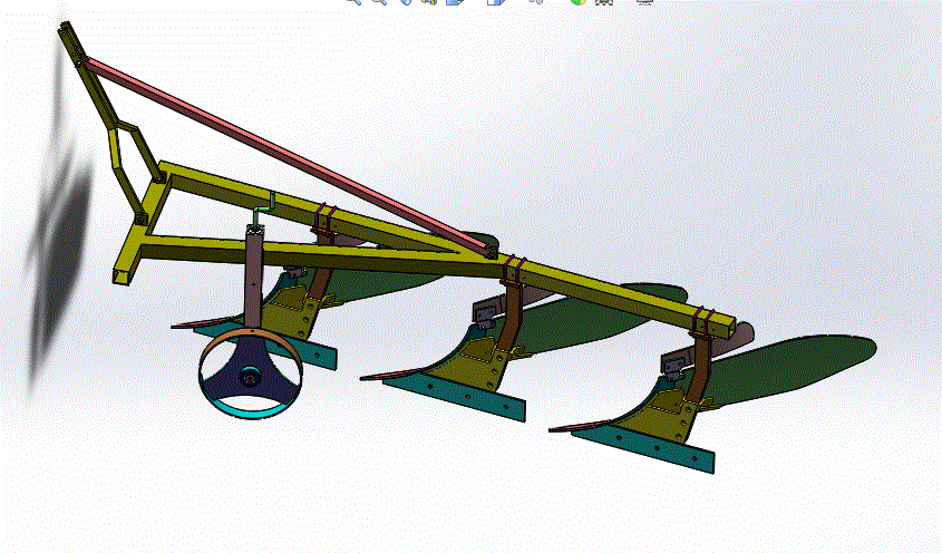 Q589-铧式犁的犁体设计 [含SW三维图]