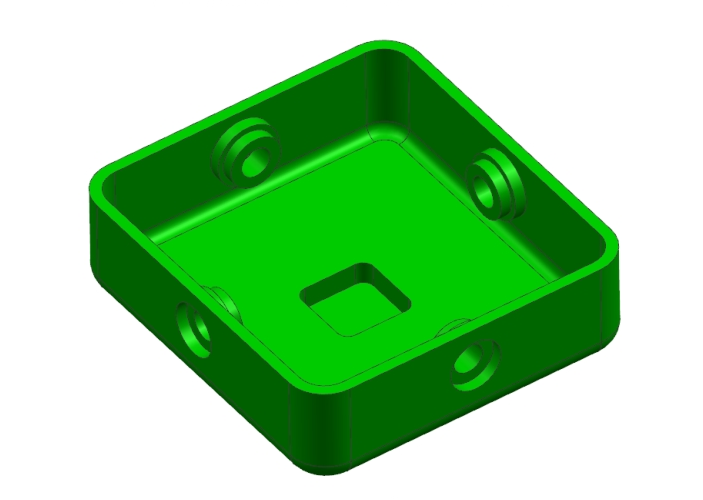 JJ1062-四通方盒盖注塑成型工艺及模具设计[含UG三维图]