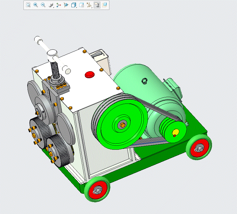 Q642-法兰成型机的总体设计[含Proe三维图]