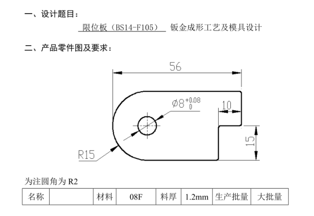 JJ2586-限位板（BS14-F105）钣金成形工艺及冲压模具设计