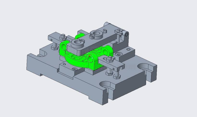 K1700-飞锤支架加工工艺及钻2-φ6.5孔夹具设计[含三维图]