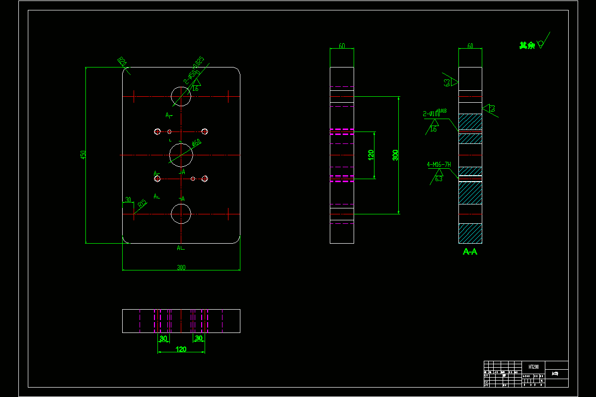 JJ2700-立式铣床加工模具面板加工工艺及铣60后端面夹具设计