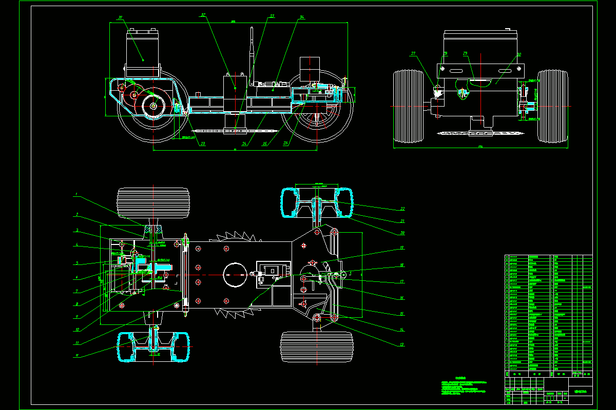 JJ2702-遥控割草机结构设计