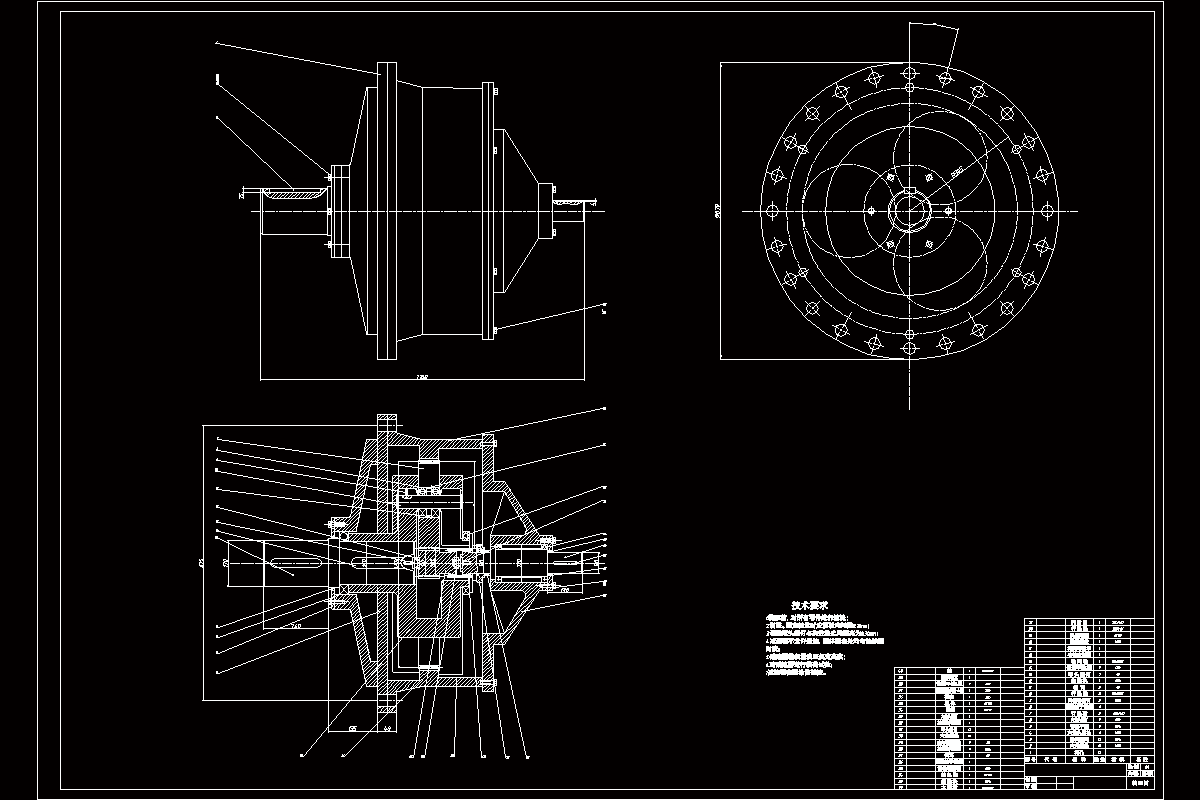 JJ2722-NAF450-8-I型行星减速器设计