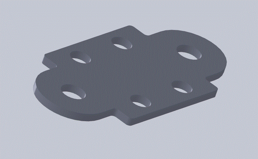 JJ2781-六孔托板-卸料板冲压工艺及模具设计[含Proe三维图]孔距42