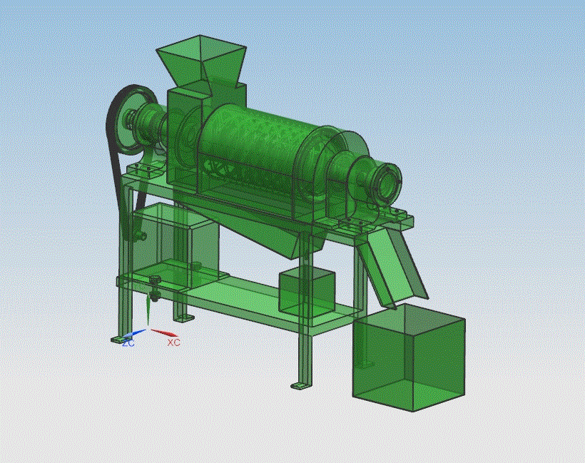 Q926-橙子自动榨汁机结构设计[含三维图]