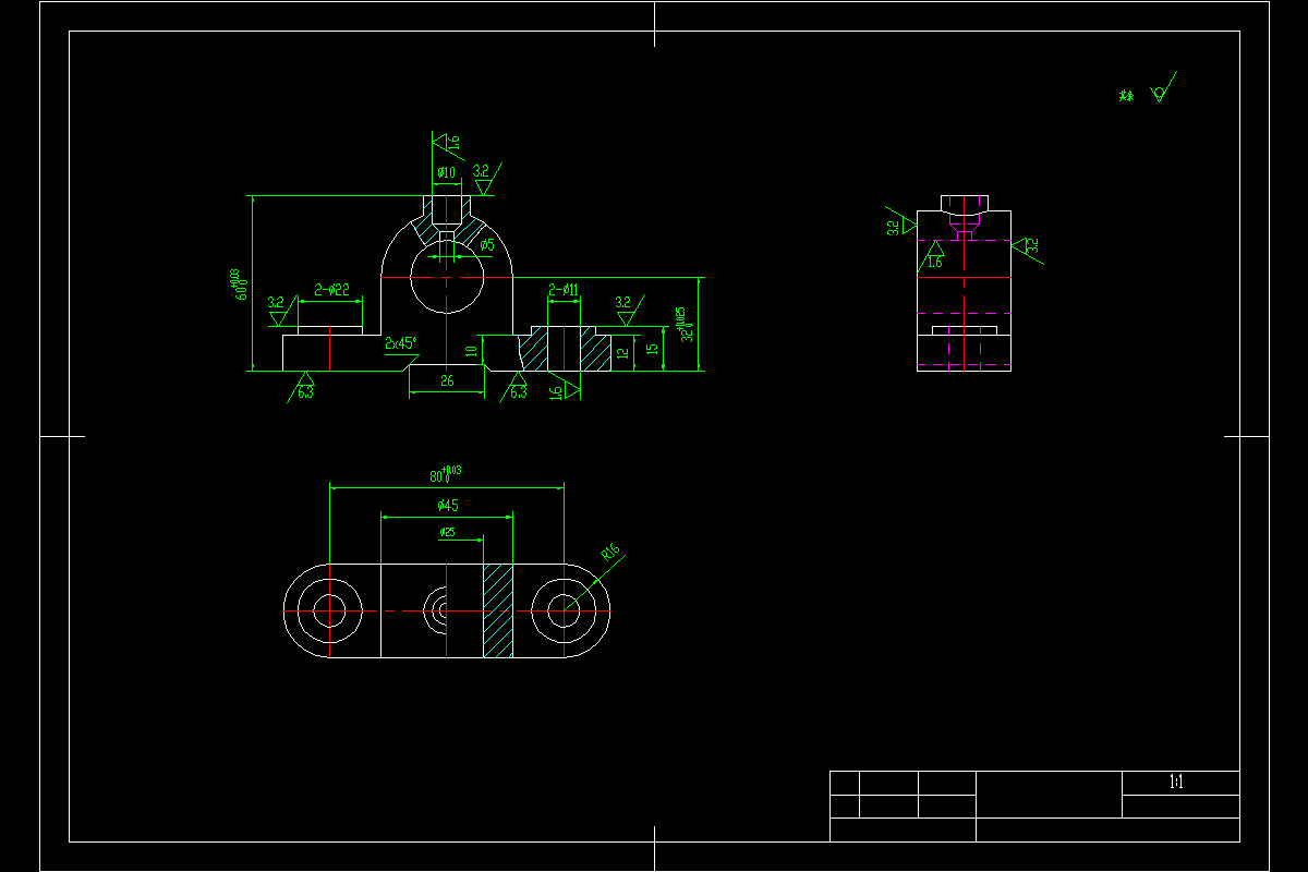 JJ2894-滑动轴承座加工工艺及钻φ5、φ10孔夹具设计