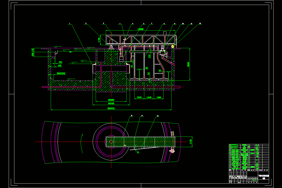 JJ2895-半跨式周边传动刮泥机的设计
