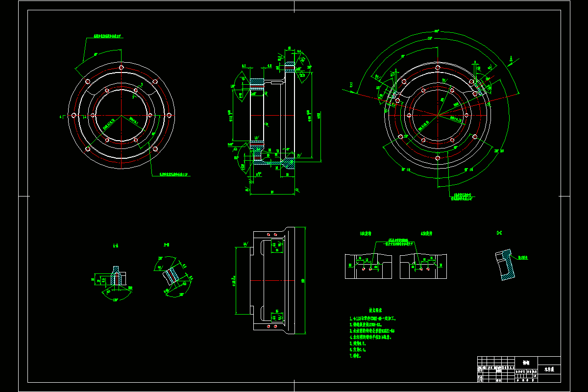 JJ2957-本体盖加工工艺及钻攻6-M8和5-M10螺纹孔夹具设计