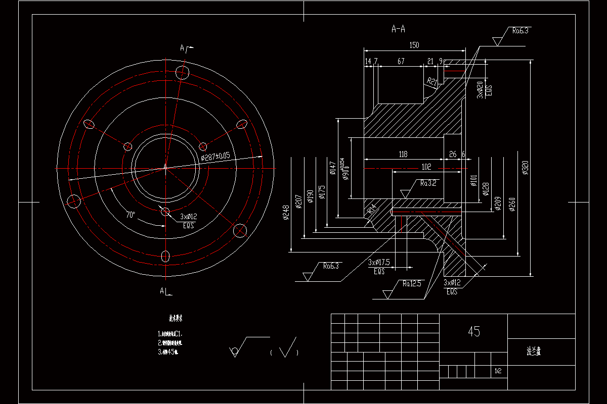 JJ3028-法兰盘加工工艺及钻3*φ12孔夹具设计[含UG三维图]