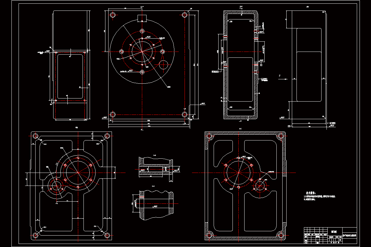K2083-平面磨床主轴箱体加工工艺及盖板式钻模夹具设计
