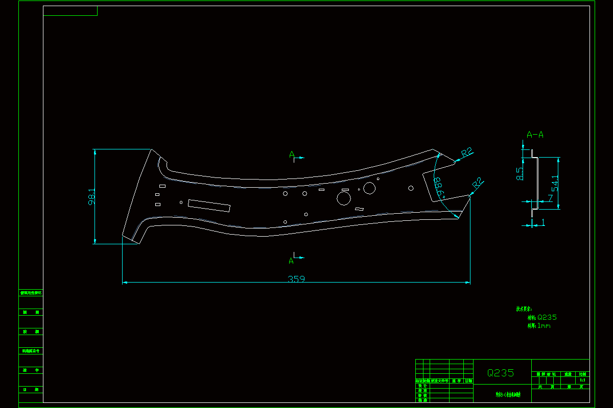 JJ3177-基于ProE的小型汽车B-C柱内板加强件的成型工艺及模具设计