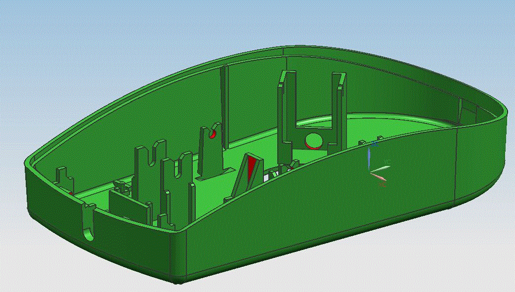 JJ3179-鼠标底座斜顶抽芯注塑模具设计