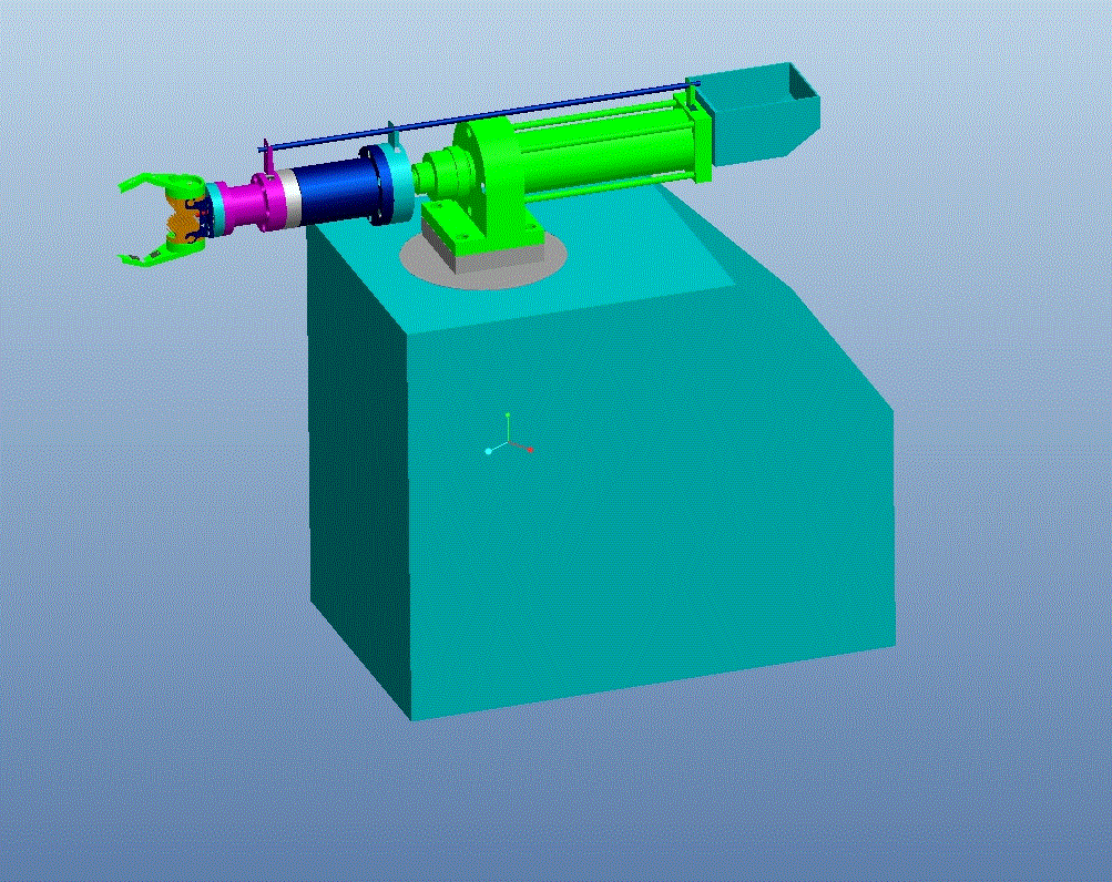 Z1079-取料机械手结构设计-四自由度多用途气动机器人[含Proe三维图]