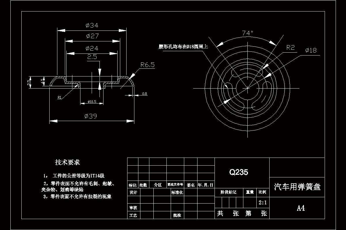 JJ2523-汽车用弹簧盘冲压模具设计-3套模具