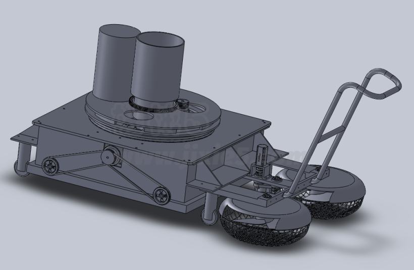 JJ2543-手推式地面清洁机设计[含SW三维图]