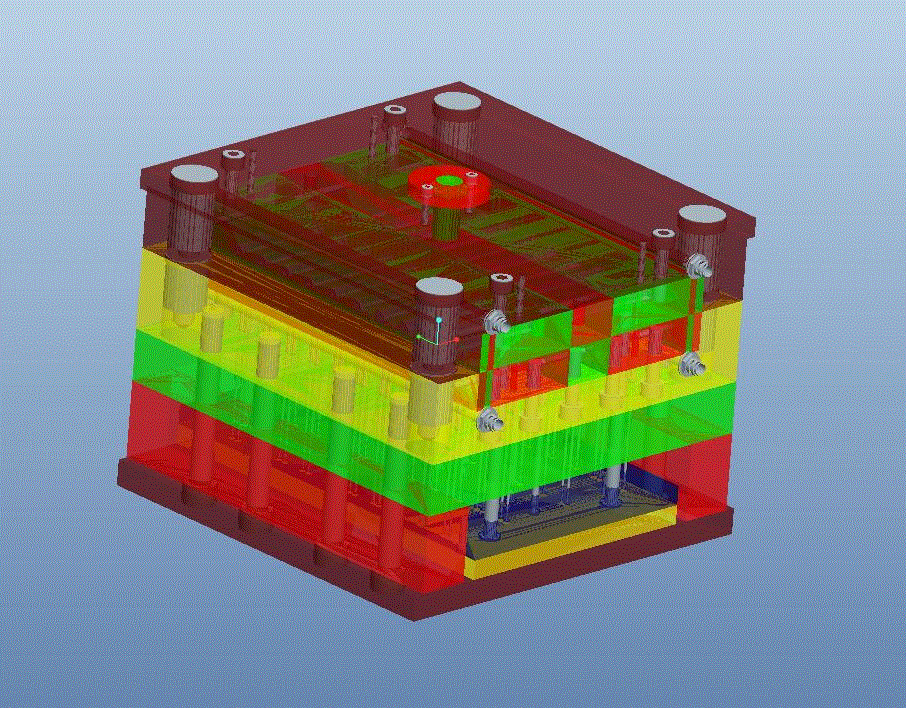 JJ3585-注射器塞杆注塑模具设计【含Proe三维图】