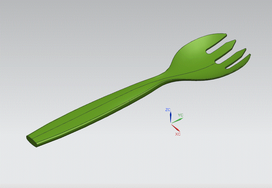 JJ3727-塑料KFC勺子注塑模具设计【含UG三维图】