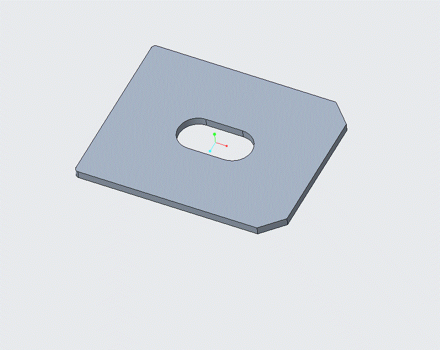 JJ3835-电瓶固定板的冲压模具设计【方形垫板】【含Proe三维图】长50