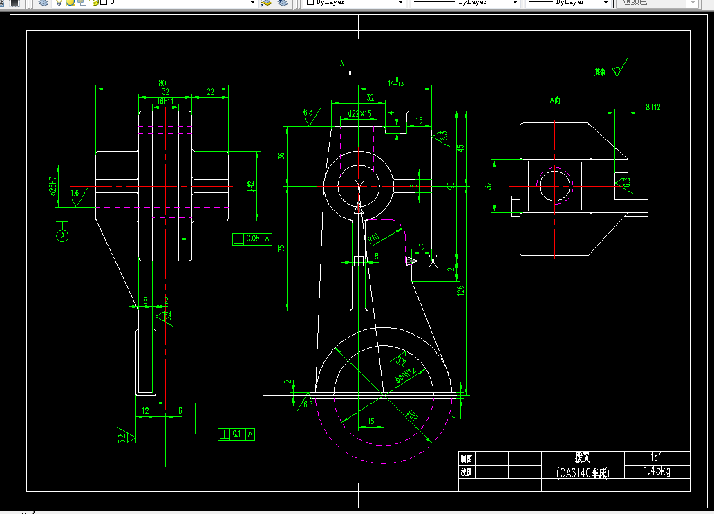 K1146-拨叉[831002]工艺及钻φ60H12孔夹具设计
