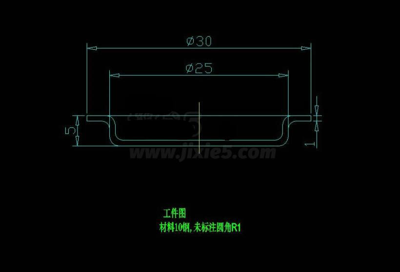 JJ3927-带边凸缘盖帽的冲压复合模具设计
