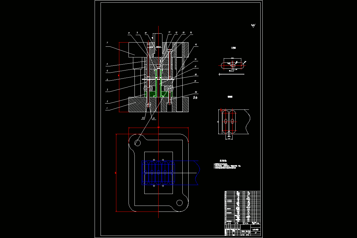 JJ3984-不锈钢止动片生产冲压模具设计