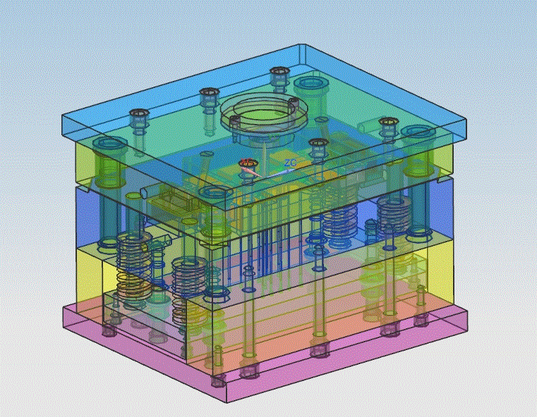 JJ3447-耳机外壳塑料注塑模具设计【含UG三维图】