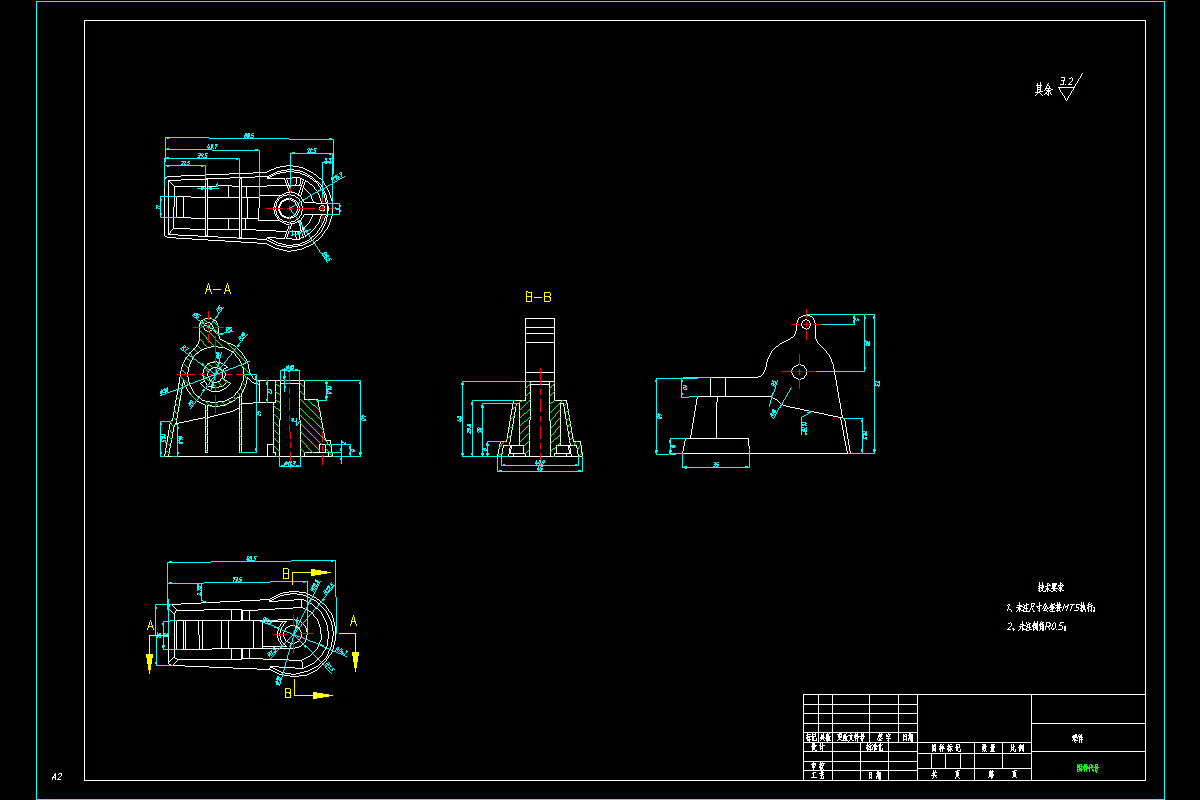 JJ4449-小型台扇内某零件注塑模具设计
