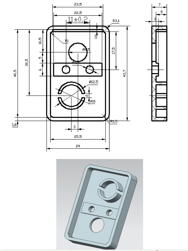 JJ4488-端盖注塑塑料模具设计【含UG三维图】