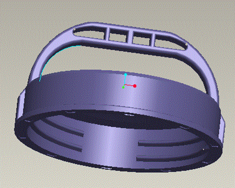 JJ4503-提水桶盖注塑模具设计【含Proe三维图】