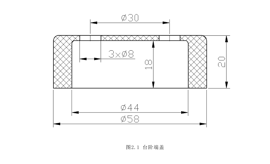 JJ4547-双孔端盖注塑模具设计-长58