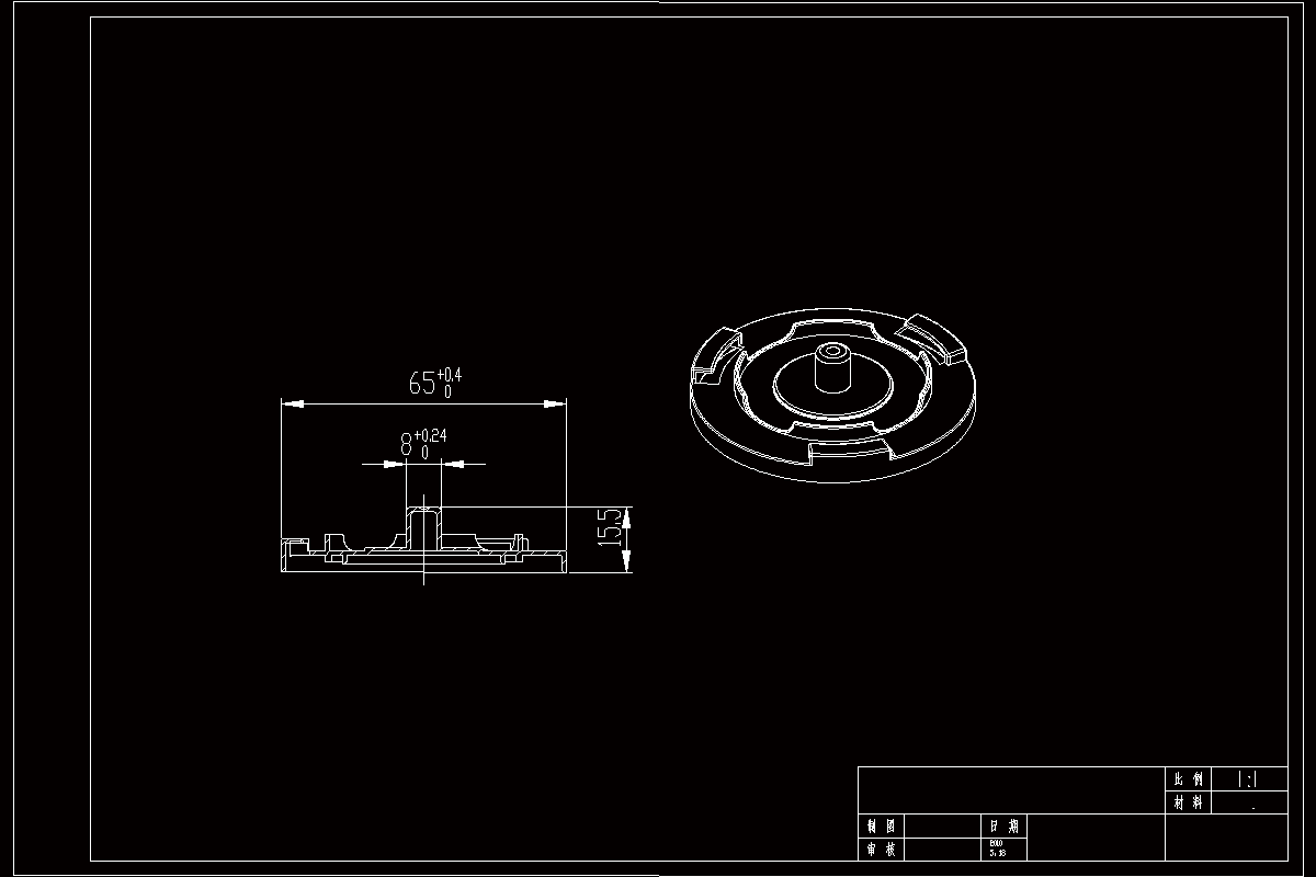 JJ4562-光盘托架塑料模设计