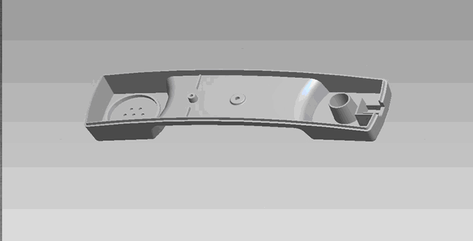 JJ4643-电话筒下盖注塑模设计