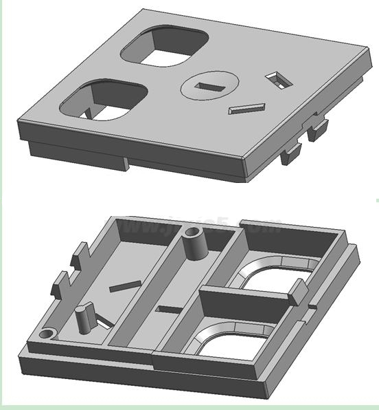 JJ4763-电源插座盖注塑模具设计【含UG三维图】
