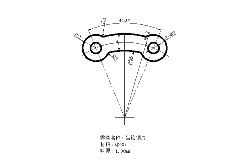 JJ4232-齿轮锁片冲压工艺与落料冲孔模设计