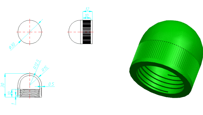 JJ4982-胶水瓶盖注塑模具设计及模流分析【含UG三维图】