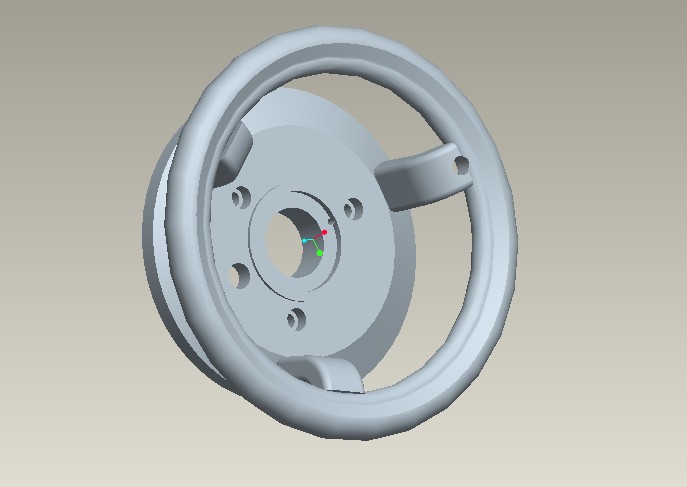 P338-基于mastercam设计手轮及加工【含Proe三维零件图】