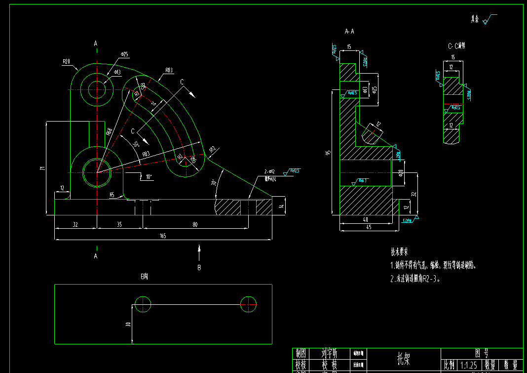 Q825-托架铸造工艺设计
