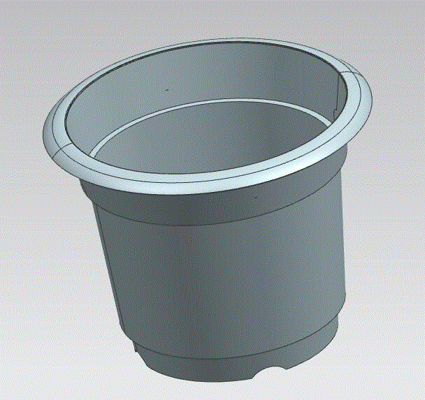 JJ5265-塑料花盆注塑模具设计【含UG三维塑件图】